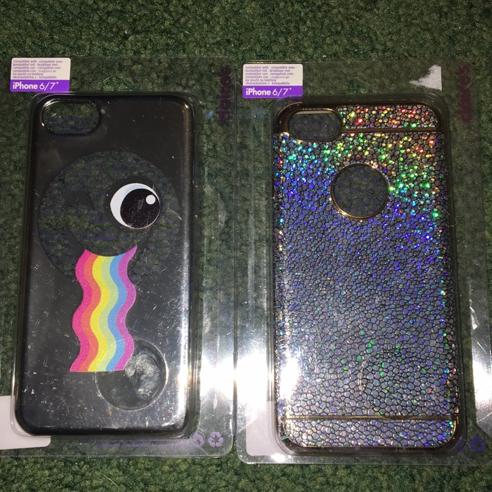 🎉 2/$15 🎉2 NEW iPhone 6/7 6s cases Claire’s